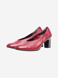 Robert Clergerie Dark red soft leather heels - size EU 40.5