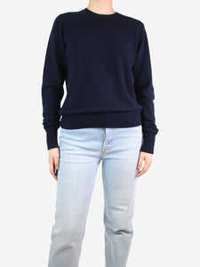 Crimson Blue crewneck cashmere jumper - size L