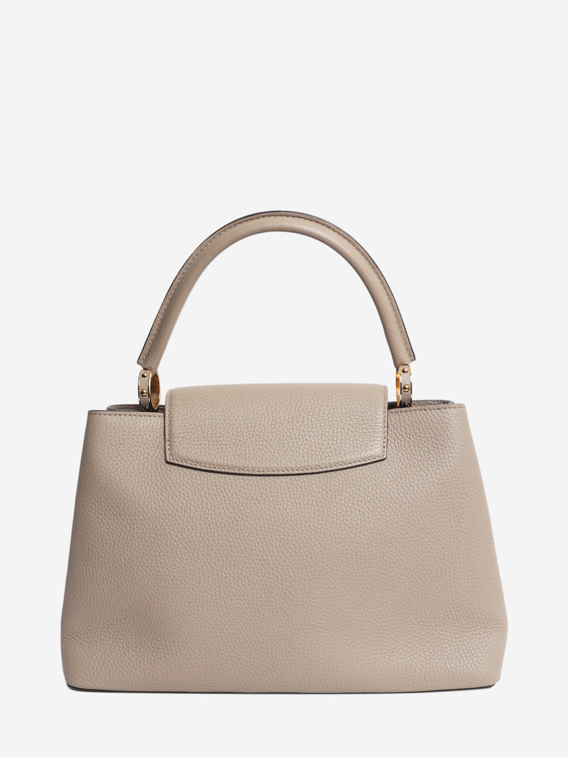 Neutral Taurillon leather Capucines MM top handle bag Top Handle Bags Louis Vuitton 