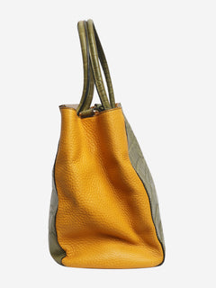 Green 2jours croc-embossed leather bag Shoulder bags Fendi 