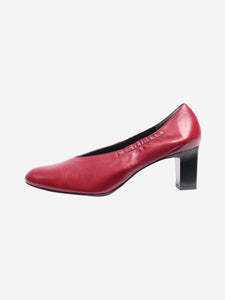 Robert Clergerie Dark red soft leather heels - size EU 40.5