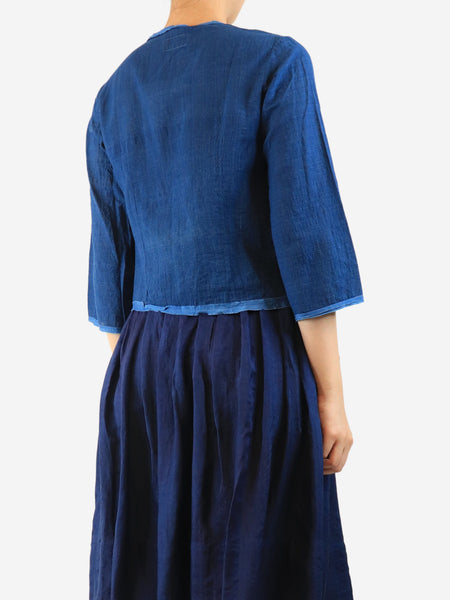Navy lightweight cotton jacket - size alternate image