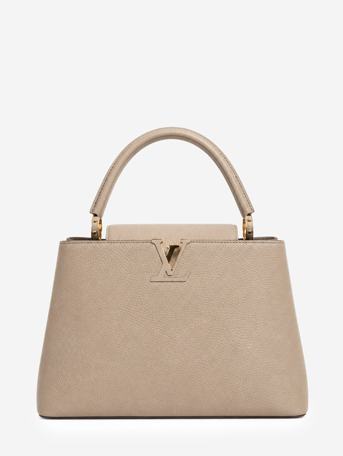 Neutral Taurillon leather Capucines MM top handle bag Top Handle Bags Louis Vuitton 