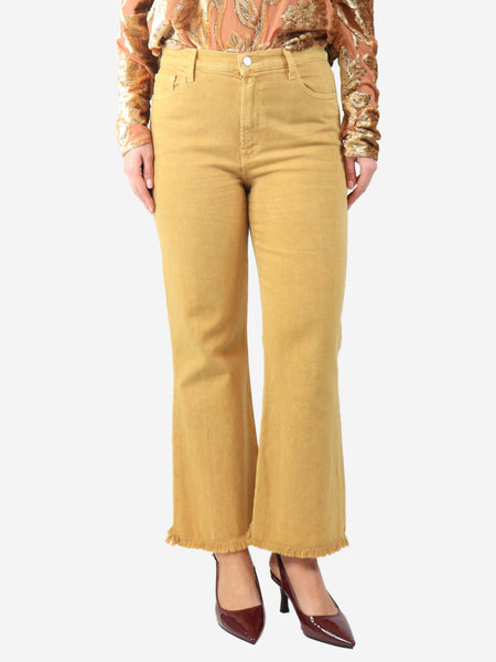 Yellow straight leg jeans - size UK 10 product image