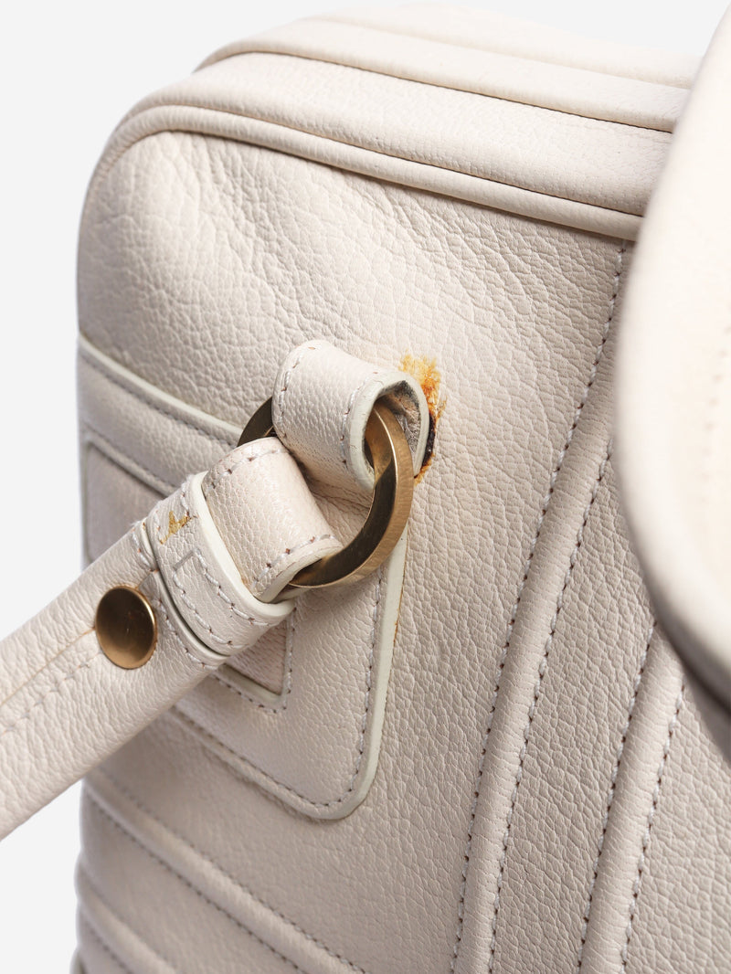 Ivory leather top handle bag Top Handle Bags Smythson 