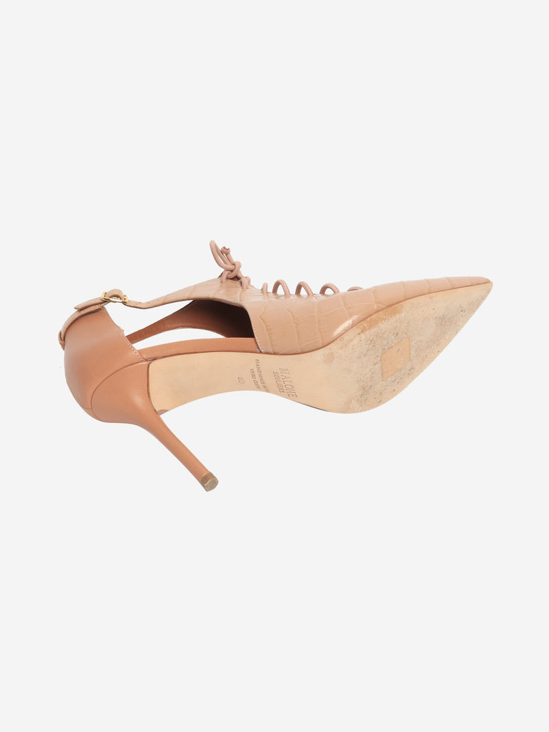 Neutral lace up heels - size EU 40 (UK 7) Heels Malone Souliers 