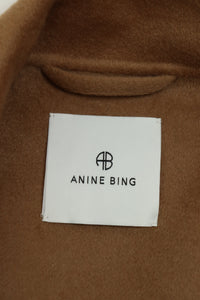 Anine Bing Brown double-breasted wool coat - size S