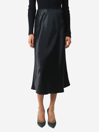 Black satin midi skirt - size UK 4 Skirts Max Mara 
