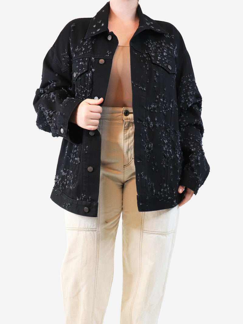 Black distressed denim jacket - size M Coats & Jackets Acne Studios 