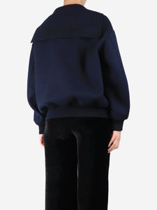 Christian Dior Navy wool bomber jacket - size UK 8