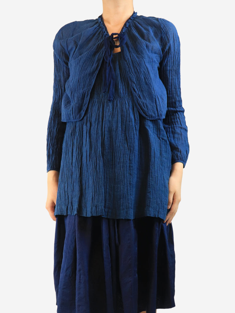 Navy cami top and jacket set - size L Sets Dosa 