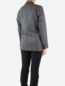 Margaret Howell Grey checkered wool blazer - size UK 8