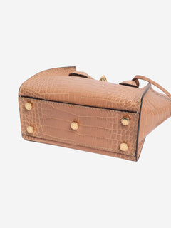 Brown mini Maggie croc-embossed 2way bag Cross-body bags Ermanno Scervino 