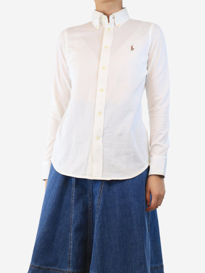 White cotton oxford shirt - size M Tops Ralph Lauren 