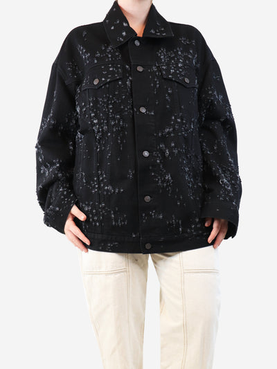 Black distressed denim jacket - size M Coats & Jackets Acne Studios 