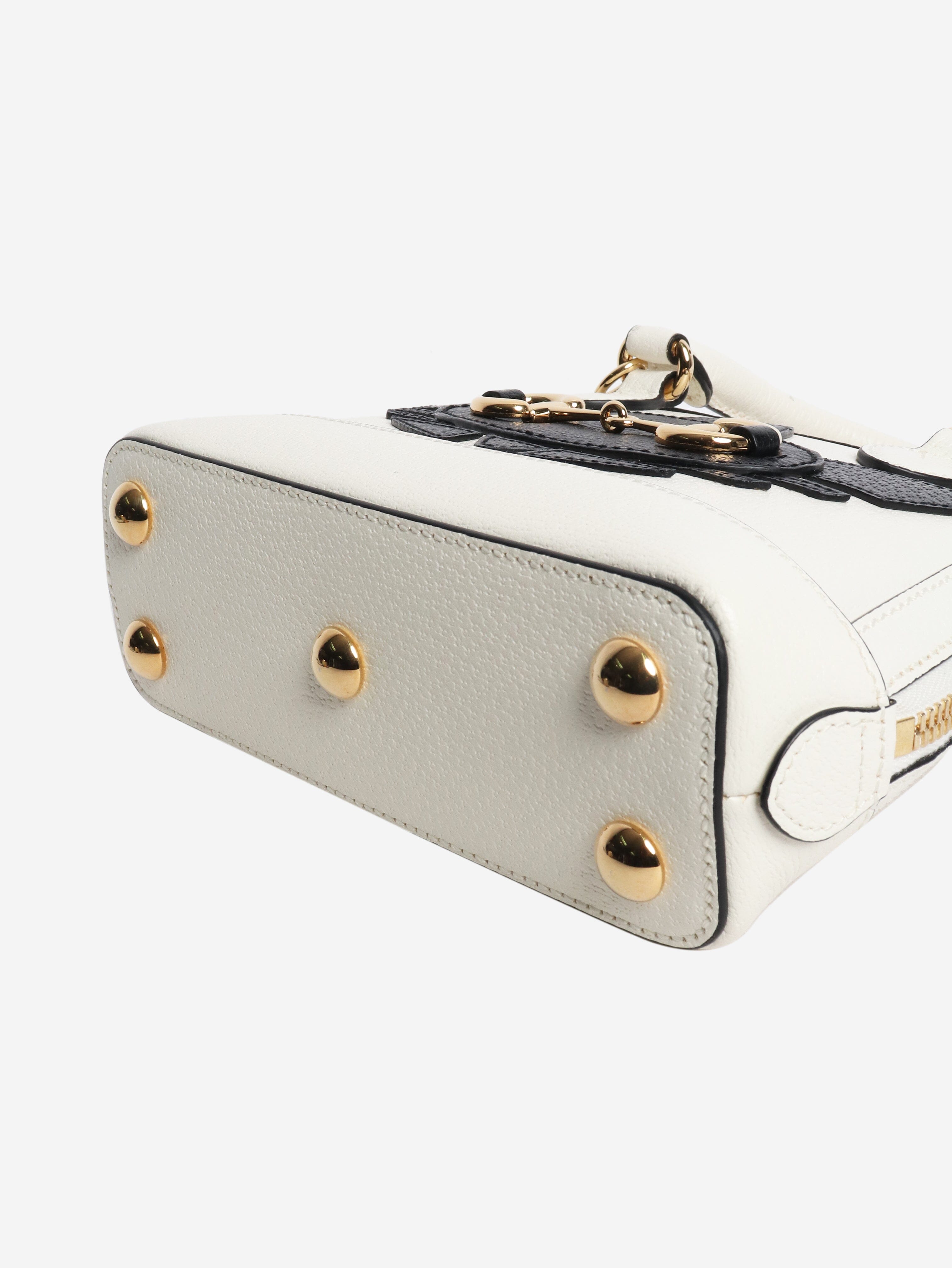 Black and white Horsebit 1955 shoulder bag Shoulder bags Gucci 