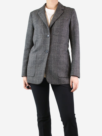 Grey checkered wool blazer - size UK 8 Coats & Jackets Margaret Howell 