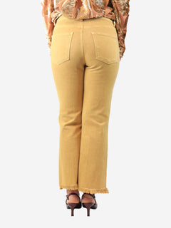 Yellow straight leg jeans - size UK 10 Trousers J Brand 