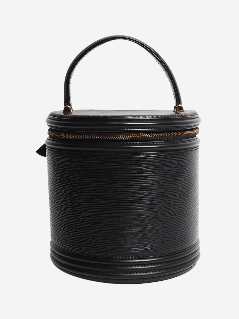 Black Epi leather vanity bag Top Handle Bags Louis Vuitton 