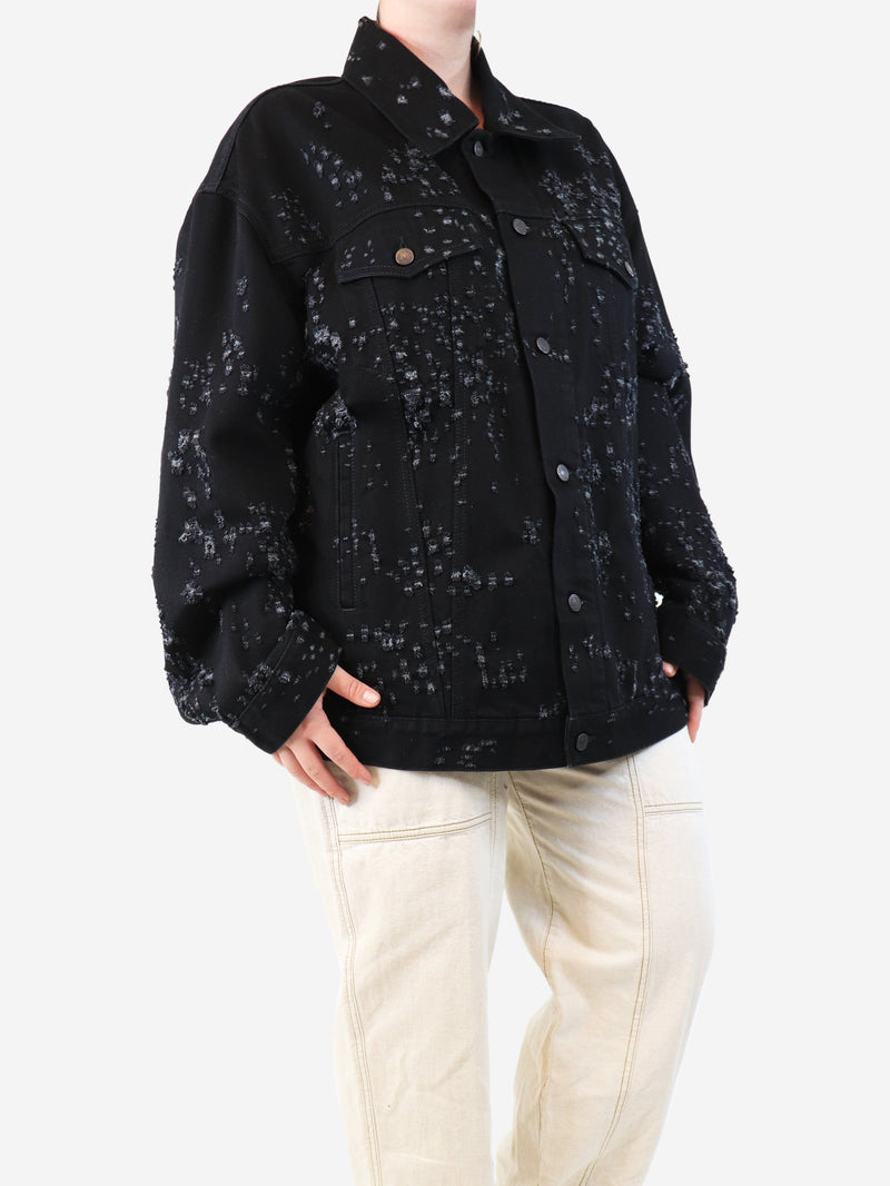 Black distressed denim jacket - size M Coats & Jackets Acne Studios 