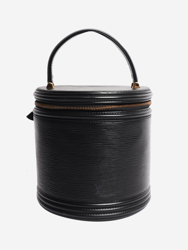 Black Epi leather vanity bag Top Handle Bags Louis Vuitton 