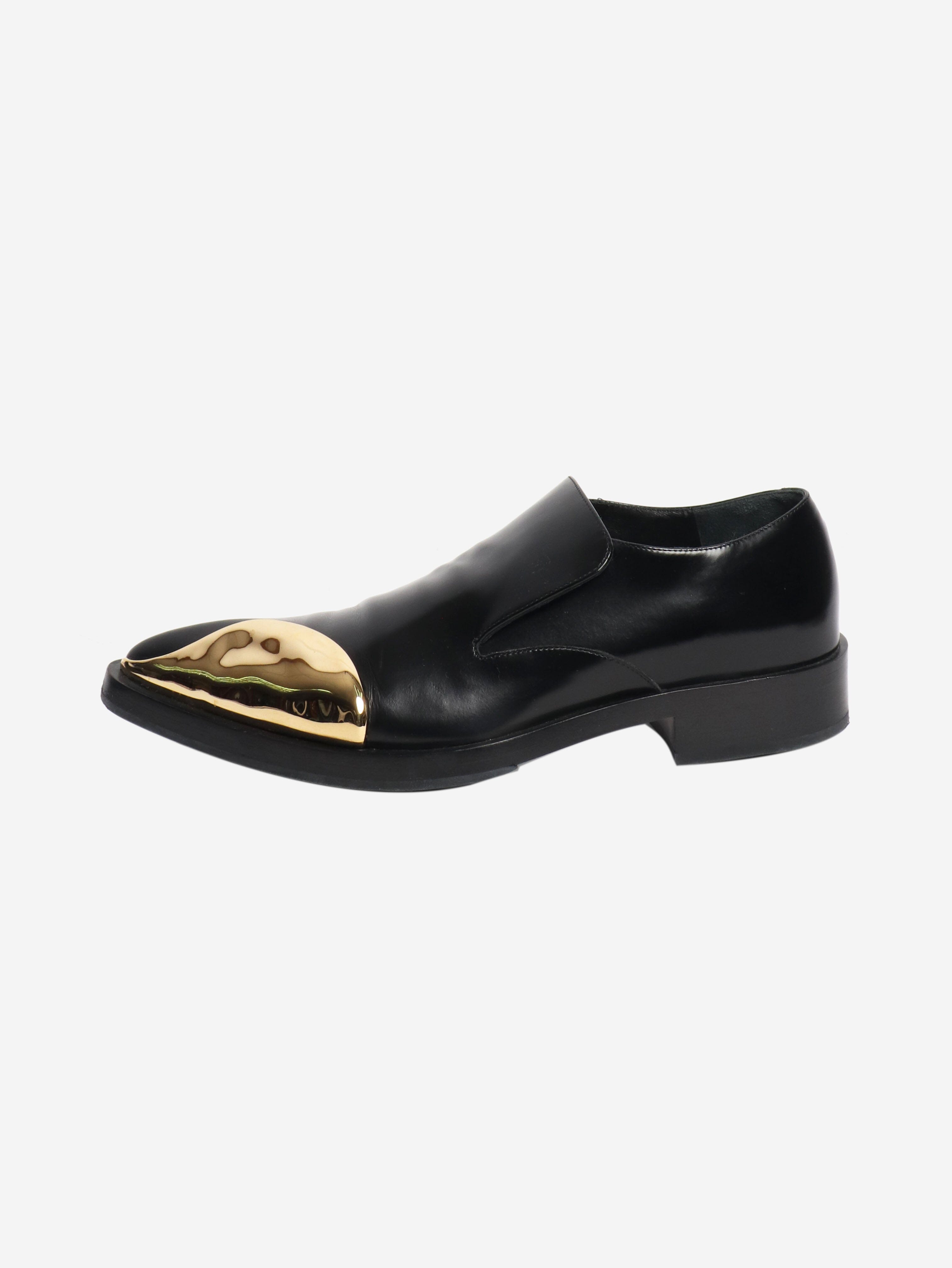Black steel-cap leather shoes - size EU 38 Flat Shoes Jil Sander 