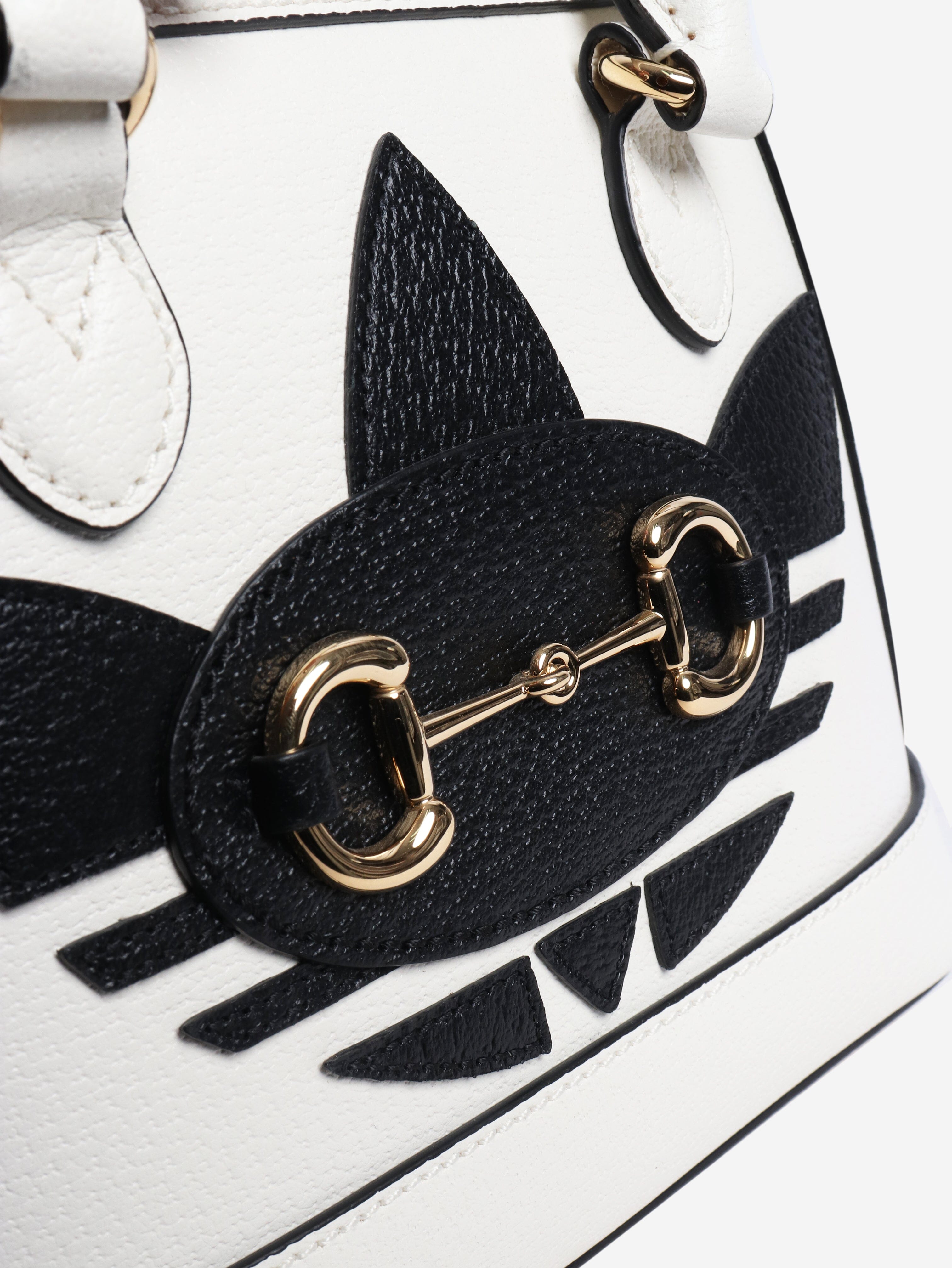 Black and white Horsebit 1955 shoulder bag Shoulder bags Gucci 