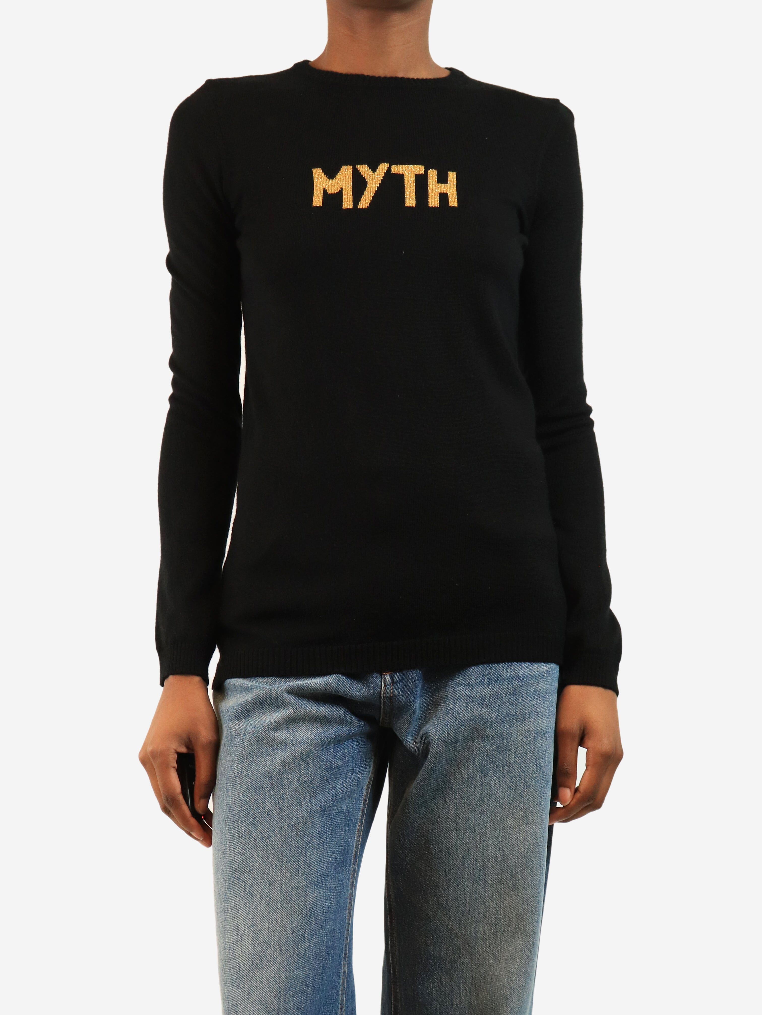 Black Myth jumper - size XS Knitwear Bella Freud 