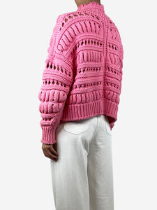 Isabel Marant Pink loose-knit jumper - size UK 8