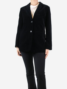 Margret Howell Black velvet blazer - size UK 8