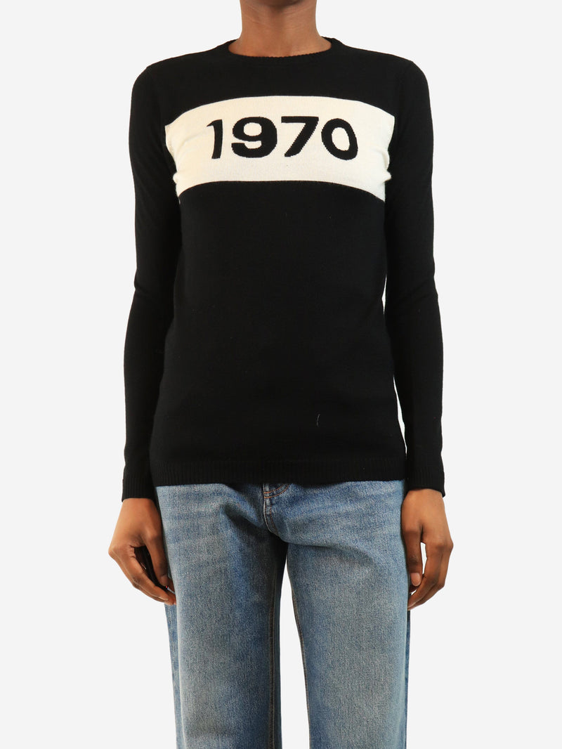 Black 1970 jumper - size XS Knitwear Bella Freud 