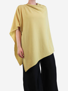 Crimson Marled yellow Classic poncho - One size