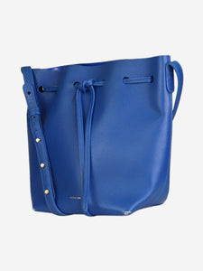 Mansur Gavriel Blue leather bucket bag