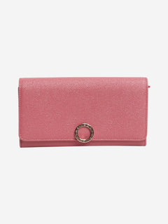 Pink leather long wallet Wallets, Purses & Small Leather Goods Bvlgari 