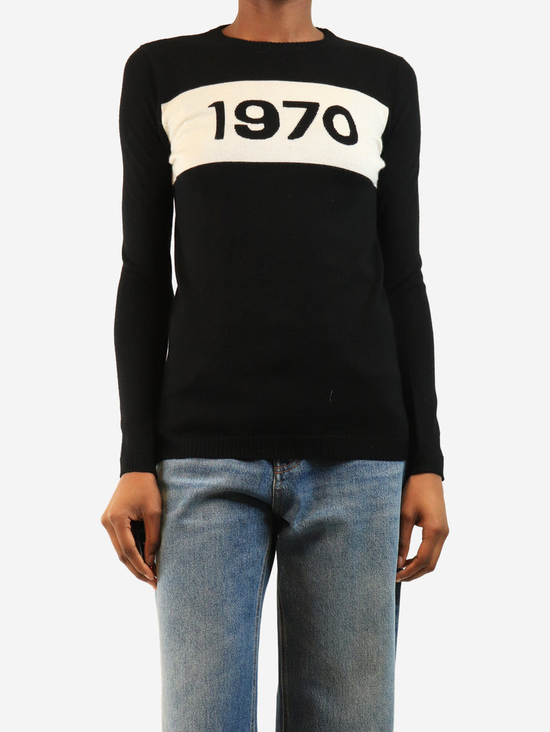 Black 1970 jumper - size XS Knitwear Bella Freud 