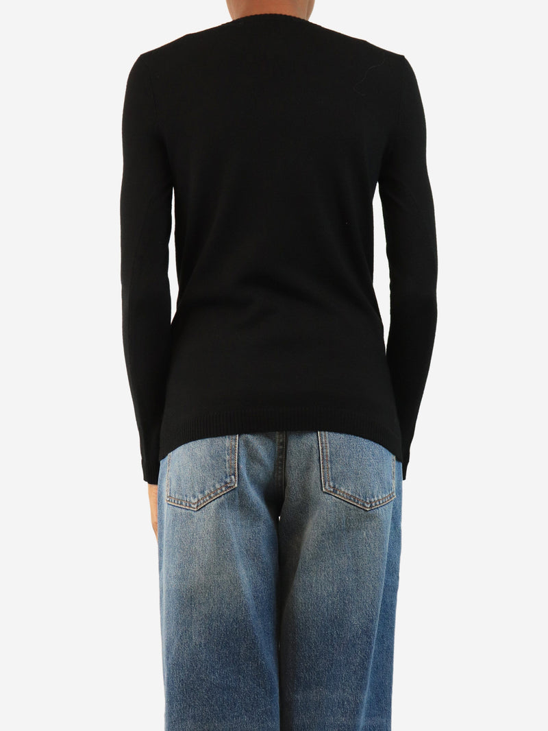 Black 1970 jumper - size XS Knitwear Bella Freud 