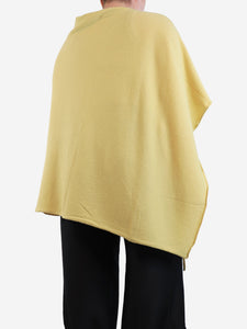 Crimson Marled yellow Classic poncho - One size