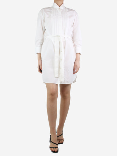 White belted shirt dress - size UK 8 Dresses Burberry 