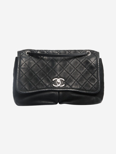 Black 2011 lambskin quilted messenger bag Shoulder bags Chanel 