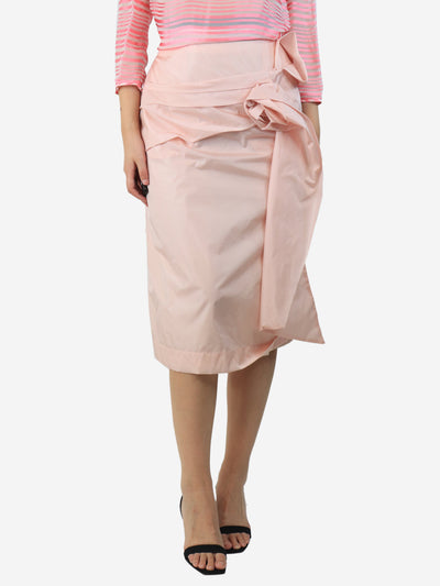 Pink blush rose draped midi skirt - size UK 10 Skirts Simone Rocha 