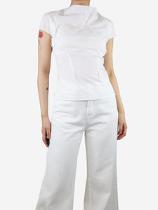 Roland Mouret White cotton top - size UK 8