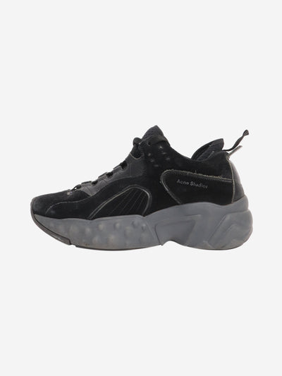 Black tweed trainers - size EU 38 (UK 5) Trainers Simone Rocha 