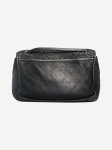 Chanel Black 2011 lambskin quilted messenger bag