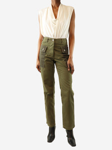 Loewe Green cargo trousers - size UK 4