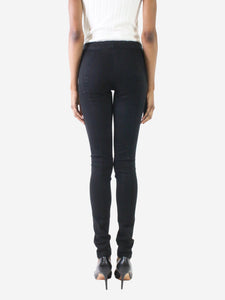 The Row Black stretch skinny trousers - Size XS
