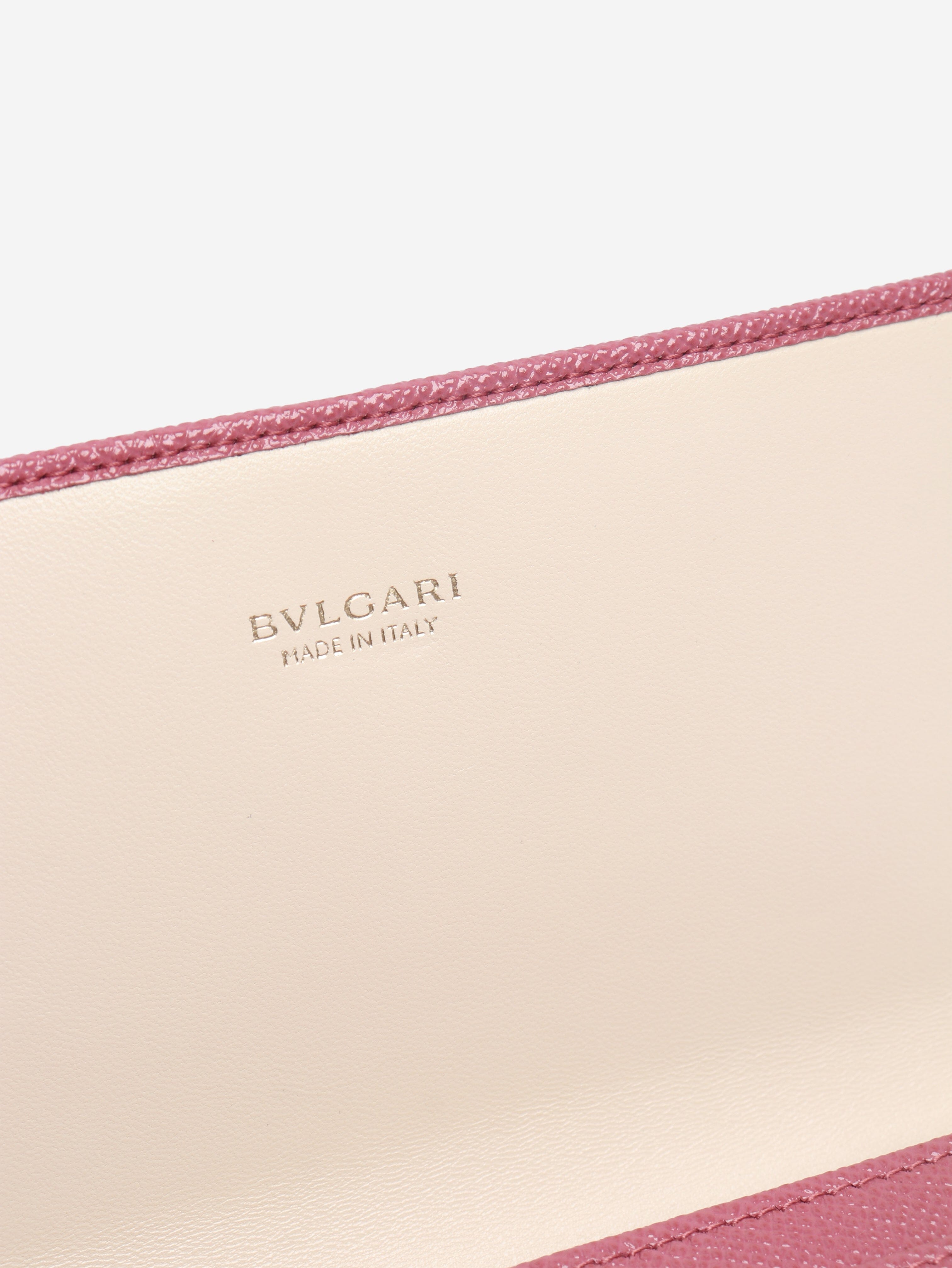 Pink leather long wallet Wallets, Purses & Small Leather Goods Bvlgari 