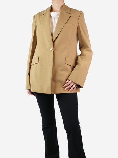 Neutral single-breasted suit blazer - size S Coats & Jackets Nanushka 