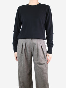 Crimson Black crewneck cashmere jumper - size M