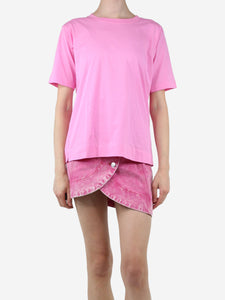 Sofie D'Hoore Pink short-sleeved t-shirt - size UK 6