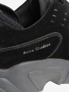 Simone Rocha Black tweed trainers - size EU 38 (UK 5)